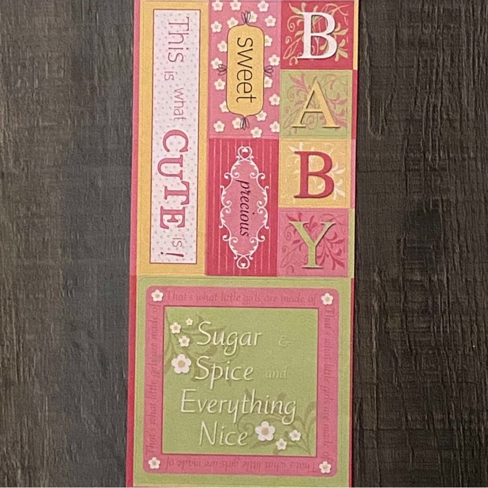 💞 New Baby Girl Scrapbook Craft Stickers